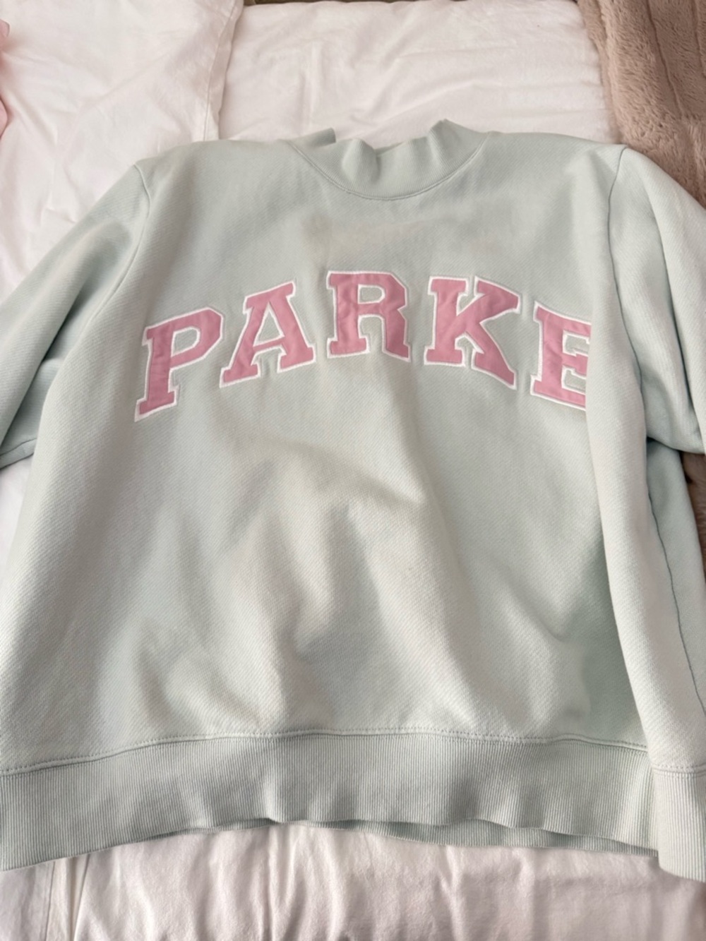 Parke something blue mockneck